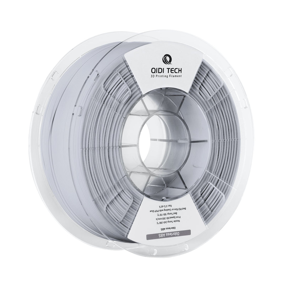 QIDI Odorless ABS 3D printing filament spool, white