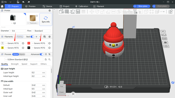 Tutorial for Multi-Color Printing:  Connection and Use of QIDI BOX