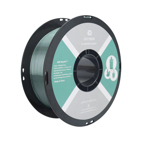 ABS Rapido Metal Filament - Midnight Green HEX Code #40746D