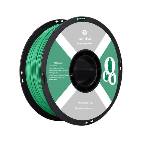 ABS Rapido Filament - Green HEX Code #098C3E