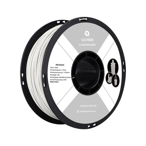 ABS Rapido Filament - White HEX Code #FFFFFF