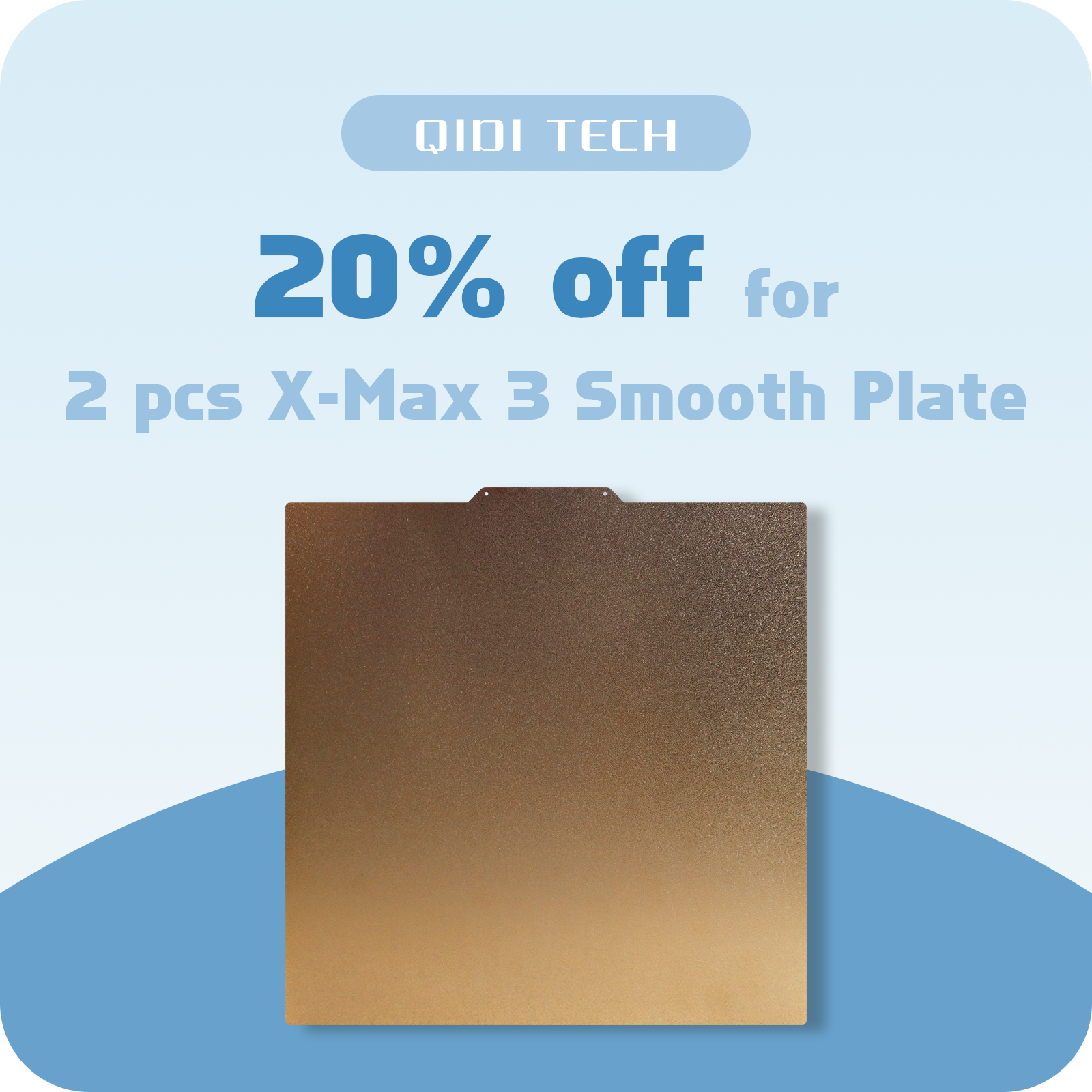 Qidi Tech X-Max 3 Smooth Plate