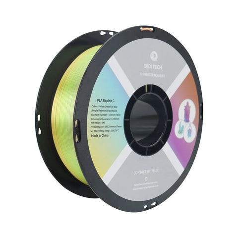PLA Silk Filament - 1kg / UK / Rainbow
