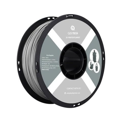 PLA Rapido Filament - Silver HEX Code #AFAFAF