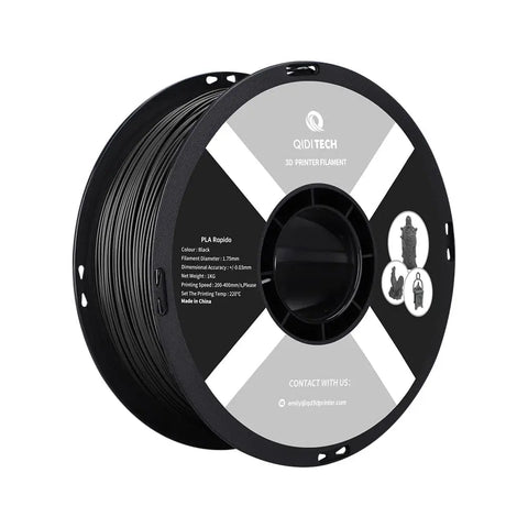 PLA Rapido Filament - Black HEX Code #212322