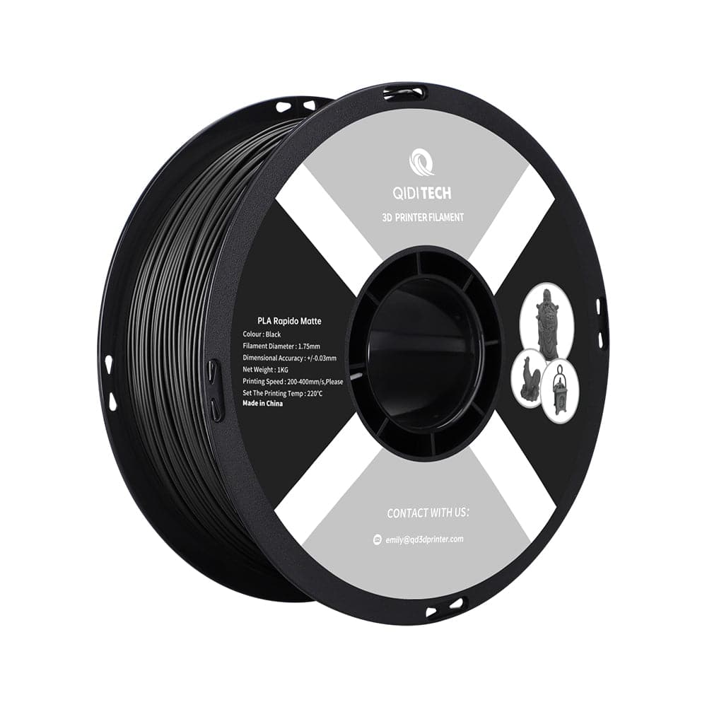 QIDI PLA Rapido Matte Filament - Black