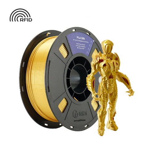 PLA Silk Filament - 1kg / UK / Gold HEX Code #C99700