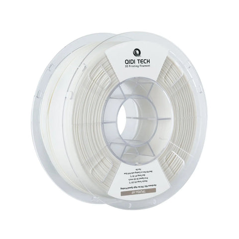 TPU95A-HF Filament - 1 Kg / White HEX Code #FFFFFF